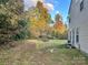 Large backyard with lush trees offering privacy and shade at 1610 Ledson Ct, Charlotte, NC 28214