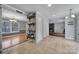 Open concept kitchen with breakfast nook and view to living room at 6934 Spring Morning Ln, Charlotte, NC 28227