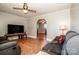 Spacious living room with hardwood floors and comfortable seating at 316 Brawley Rd, Cleveland, NC 27013