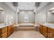 Elegant bathroom featuring a soaking tub and double vanity at 6941 Augustine Way, Charlotte, NC 28270