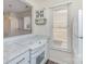 Efficient kitchen with white cabinetry, stainless appliances, and natural light at 1101 E Morehead St # 32, Charlotte, NC 28204