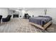 Finished basement with bedroom, fireplace, and sitting area at 1926 Hopewell Church Rd, Sherrills Ford, NC 28673