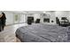 Finished basement with bedroom, fireplace, and sitting area at 1926 Hopewell Church Rd, Sherrills Ford, NC 28673