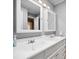 Bathroom with double vanity and medicine cabinets at 1926 Hopewell Church Rd, Sherrills Ford, NC 28673