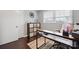 Home office with desk, chair, and built-in shelving at 1926 Hopewell Church Rd, Sherrills Ford, NC 28673