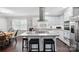 Updated kitchen featuring an island, stainless steel appliances, and hardwood floors at 1926 Hopewell Church Rd, Sherrills Ford, NC 28673