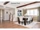 Spacious dining area with hardwood floors and chandelier at 1017 Wandsworth Pl # Ken0108, Charlotte, NC 28215