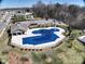 Aerial shot of the neighborhood pool and playground at 126 E Northstone Rd, Mooresville, NC 28115