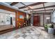 Inviting living area with exposed wooden beams, and unique tile flooring at 231 Cheek Rd, Clover, SC 29710