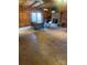 Rustic living room with wood burning stove and tile floors at 1386 Old Pinckney Rd, York, SC 29745