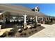 Covered patio area overlooking the pool at 1008 Hills Oak Ln, Charlotte, NC 28269