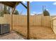 Private backyard with wood fence and small patio at 158 Mattoon St, Charlotte, NC 28216