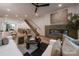 Living room features a fireplace and an open floor plan at 158 Mattoon St, Charlotte, NC 28216
