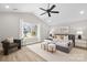 Main bedroom with large window and a view of backyard at 5319 Carden Dr, Charlotte, NC 28227