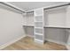 Walk-in closet with custom shelving and ample storage space at 5319 Carden Dr, Charlotte, NC 28227