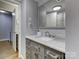 Bathroom with vanity, sink and mirror at 4609 Coronado Dr # O, Charlotte, NC 28212