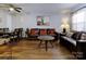 Living room with hardwood floors and comfortable seating at 4609 Coronado Dr # O, Charlotte, NC 28212
