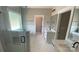 Luxurious bathroom featuring a double vanity, glass shower, and separate tub at 217 Heartland Dr, Rock Hill, SC 29732