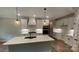 Beautiful kitchen with white cabinetry, a center island, stainless appliances and pendant lighting at 217 Heartland Dr, Rock Hill, SC 29732
