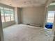 A bedroom is in the process of being built, with a large window at 227 Heartland Dr, Rock Hill, SC 29732