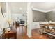 Bright dining room with chandelier and farmhouse table at 2624 Woodlands Creek Dr, Monroe, NC 28110