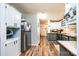 Kitchen with stainless steel appliances and wood cabinets at 3401 Stony Brook Cir, Newton, NC 28658