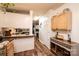 Kitchen with island and view into dining area at 3401 Stony Brook Cir, Newton, NC 28658