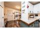 Kitchen with a view into dining area and exterior access at 3401 Stony Brook Cir, Newton, NC 28658