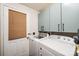 Laundry room with washer and dryer and cabinets at 3401 Stony Brook Cir, Newton, NC 28658