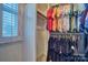 Walk-in closet with custom shelving and ample storage for clothing and accessories at 94 Heritage Dr, Lake Wylie, SC 29710