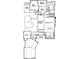Detailed floor plan showcasing the layout of the main level, including the pool, living areas, and garage at 109 Twiggs Ln, Mooresville, NC 28117