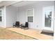 Back porch with outdoor seating providing a relaxing spot to enjoy the surroundings at 126 Fleming Dr, Statesville, NC 28677
