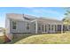Backyard with a covered patio and beautiful, green lawn at 3067 Trace Meadow Ct, York, SC 29745