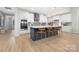 Beautiful kitchen with stainless steel appliances, island with barstool seating, and ample cabinet space at 3067 Trace Meadow Ct, York, SC 29745