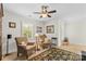 Relaxing sitting room with two armchairs, a side table and a view at 119 42Nd Avenue Nw Dr, Hickory, NC 28601