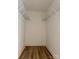 This spacious closet with hardwood floors is equipped with white wire shelving, offering ample storage at 315 Bonaventure Dr, Salisbury, NC 28147