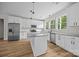 Modern kitchen featuring granite countertops, stainless steel appliances, and a large island with bar seating at 315 Bonaventure Dr, Salisbury, NC 28147