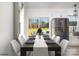 Bright dining room with sliding glass doors leading to backyard at 1244 Bob Falls Rd, Shelby, NC 28150