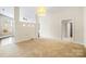 Bright dining area with neutral walls and carpet flooring at 2125 Southend Dr # 349, Charlotte, NC 28203