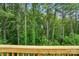 Picture perfect backyard view featuring lush trees, green vegetation, and a wooden deck offering privacy and nature at 25622 Seagull Dr # 645, Lancaster, SC 29720