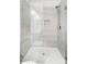 Modern bathroom showcases a glass enclosed shower with grey tiling and updated fixtures at 25622 Seagull Dr # 645, Lancaster, SC 29720