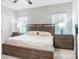 Relaxing bedroom featuring neutral walls, carpet flooring, ceiling fan, and an inviting atmosphere at 25622 Seagull Dr # 645, Lancaster, SC 29720