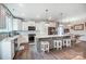 Bright, open kitchen featuring a large island with seating and updated appliances at 25622 Seagull Dr # 645, Lancaster, SC 29720