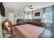 Comfortable living room featuring leather sofa, natural light, and an inviting atmosphere at 25622 Seagull Dr # 645, Lancaster, SC 29720