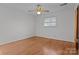 Bedroom with hardwood floors and a ceiling fan at 2810 Daleview Dr, Charlotte, NC 28214