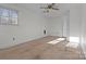 Bright bedroom with carpeted floors and ceiling fan at 2810 Daleview Dr, Charlotte, NC 28214