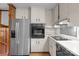 Kitchen with stainless steel appliances and light cabinets at 2810 Daleview Dr, Charlotte, NC 28214