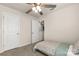 Spacious bedroom with ceiling fan and access to a loft area at 372 Olympia Way, York, SC 29745