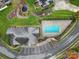 Community pool and clubhouse surrounded by beautiful greenery, offering residents a place to relax at 4919 Polo Gate Blvd, Charlotte, NC 28216