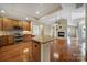 Open concept kitchen with large island at 4919 Polo Gate Blvd, Charlotte, NC 28216